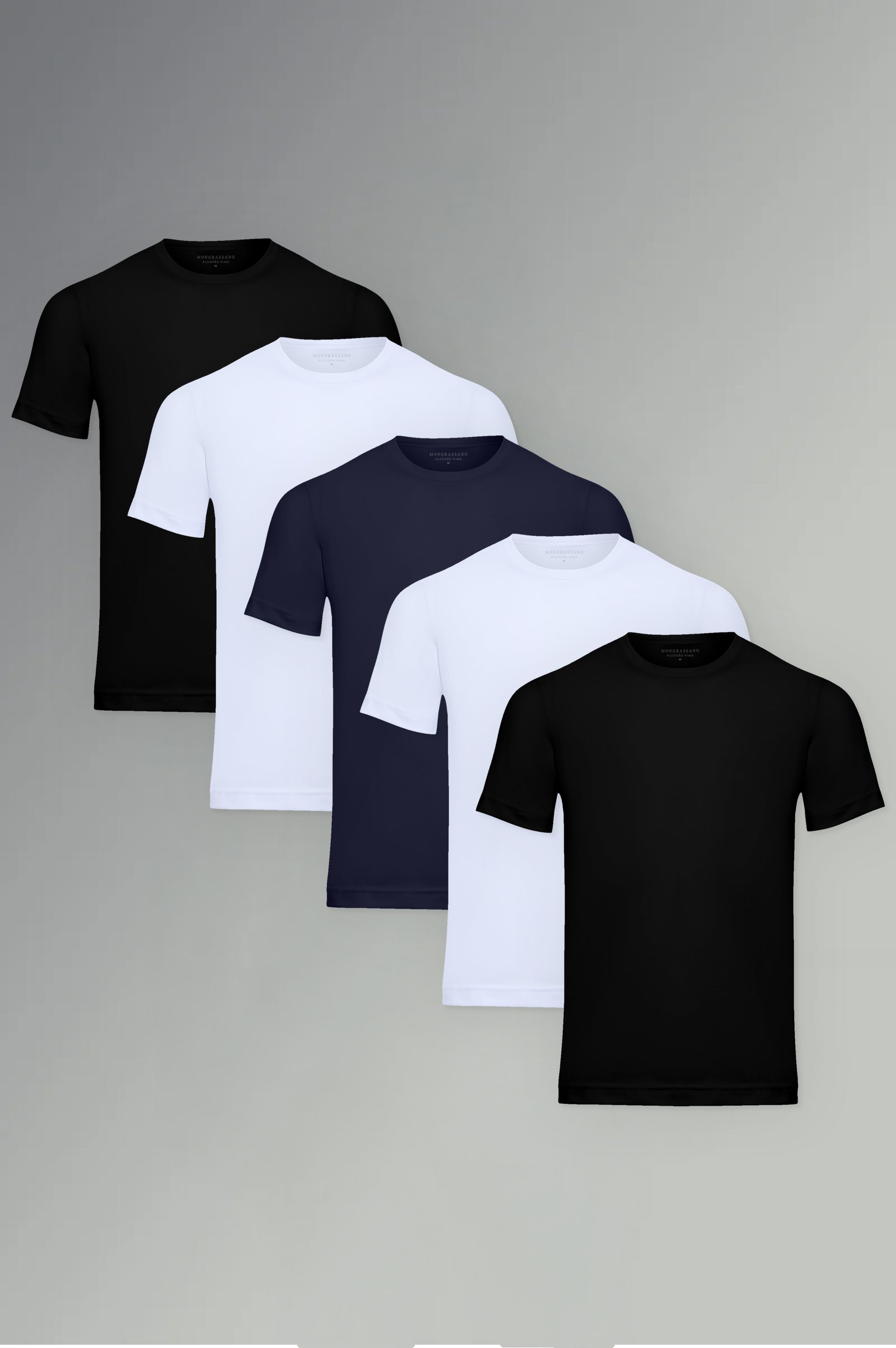 Kit 05 Camisetas Pima